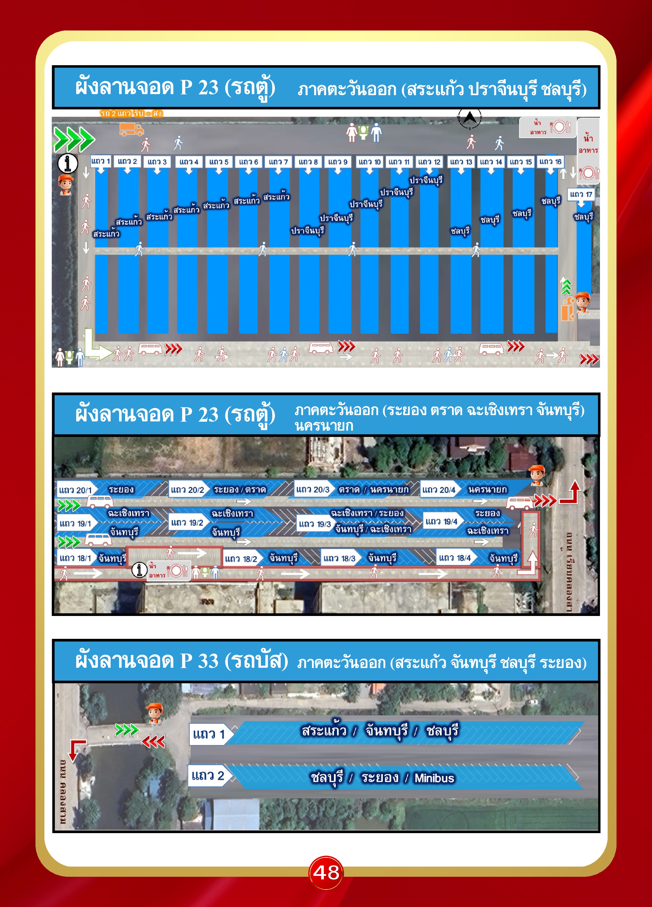หน้า 48: ผังลานจอด ภาคตะวันออก